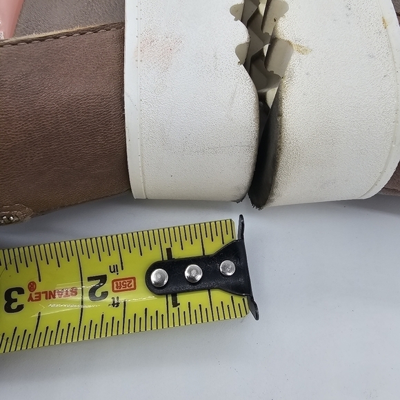 Steven by Steve Madden Womens Keanna Wedge Sandal Strappy Zip Up Brown Size 6.5M - Picture 11 of 12